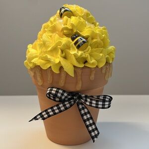 Faux Large  Bee Cupcake